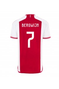 Ajax Steven Bergwijn #7 Jalkapallovaatteet Kotipaita 2023-24 Lyhythihainen